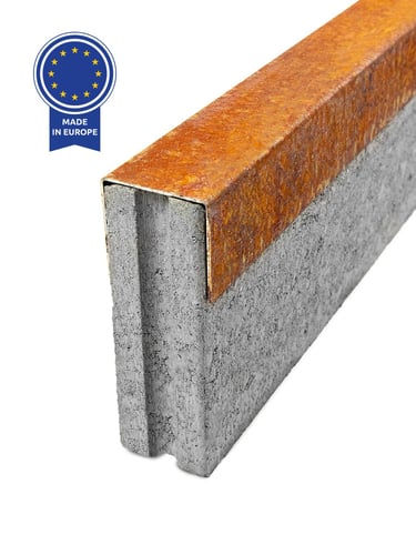 Multi-Edge PROFILE Corten Steel U-profile for kerbstones 5cm