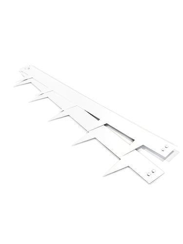 Bordures de jardin Multi-Edge METAL Revêtement blanc