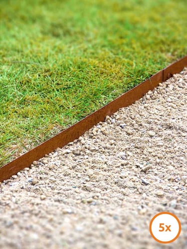 Multi-Edge METAL Corten 100x17,5cm, conjunto de 5 un