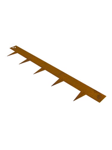 Multi-Edge METAL Lawn Edging Corten Steel 100x17,5cm, set of 20 pieces