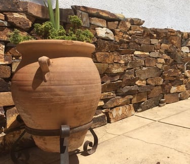 Pierre de mur quartzite jardin paysagé 