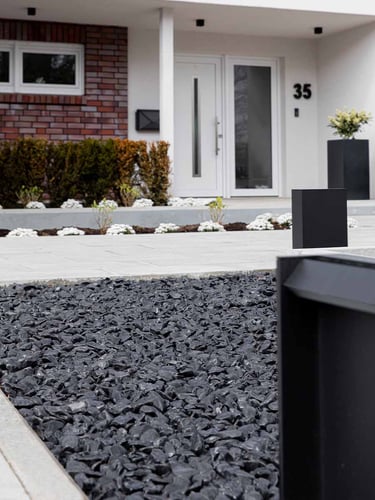 Nero ebano galets noir 20 - 40mm jardin paysagé