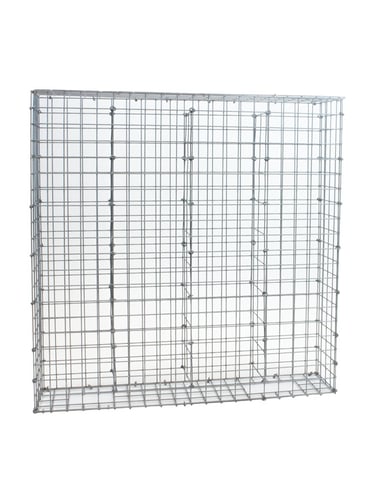 Panier de gabion 100x100x20cm rempli