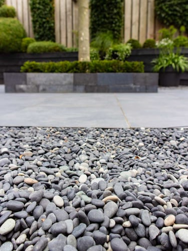 Piedra de mar negra 8 - 16mm jardin