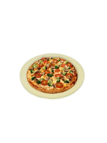 Pierre à pizza compacte de 38 cm (1,5 cm d'épaisseur)