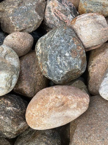 Pierres de Glacier Colorées 100 - 350mm (10 - 35cm) (humide)