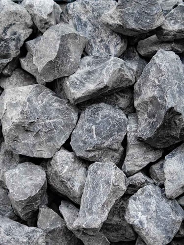 Pierres calcaires à gabion gris Ardennes 40 - 60mm (4 - 6cm)