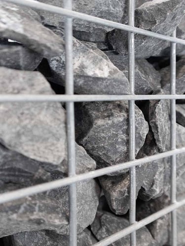 Pierres calcaires à gabion gris Ardennes 60 - 90mm