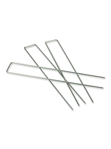 Piquets d'ancrage forme U galvanisé 25,5cm x 4cm x 3mm