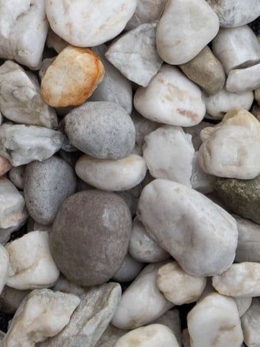 Quartz blanc galets 16 - 32mm (humide)