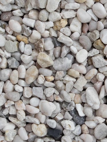 Galets de quartz blanc 8 - 12mm