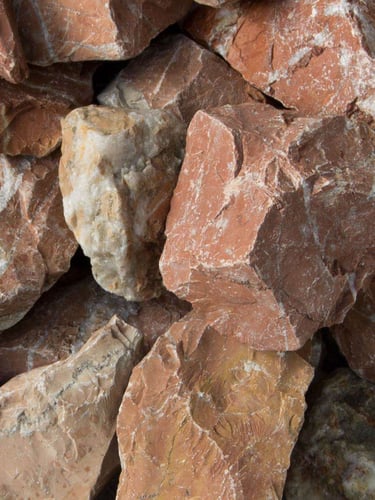 Grava Roja Mármol 40 - 60mm (4 - 6cm)