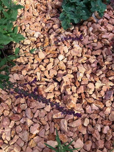 Rosso Verona split 16 - 25mm aangelegd