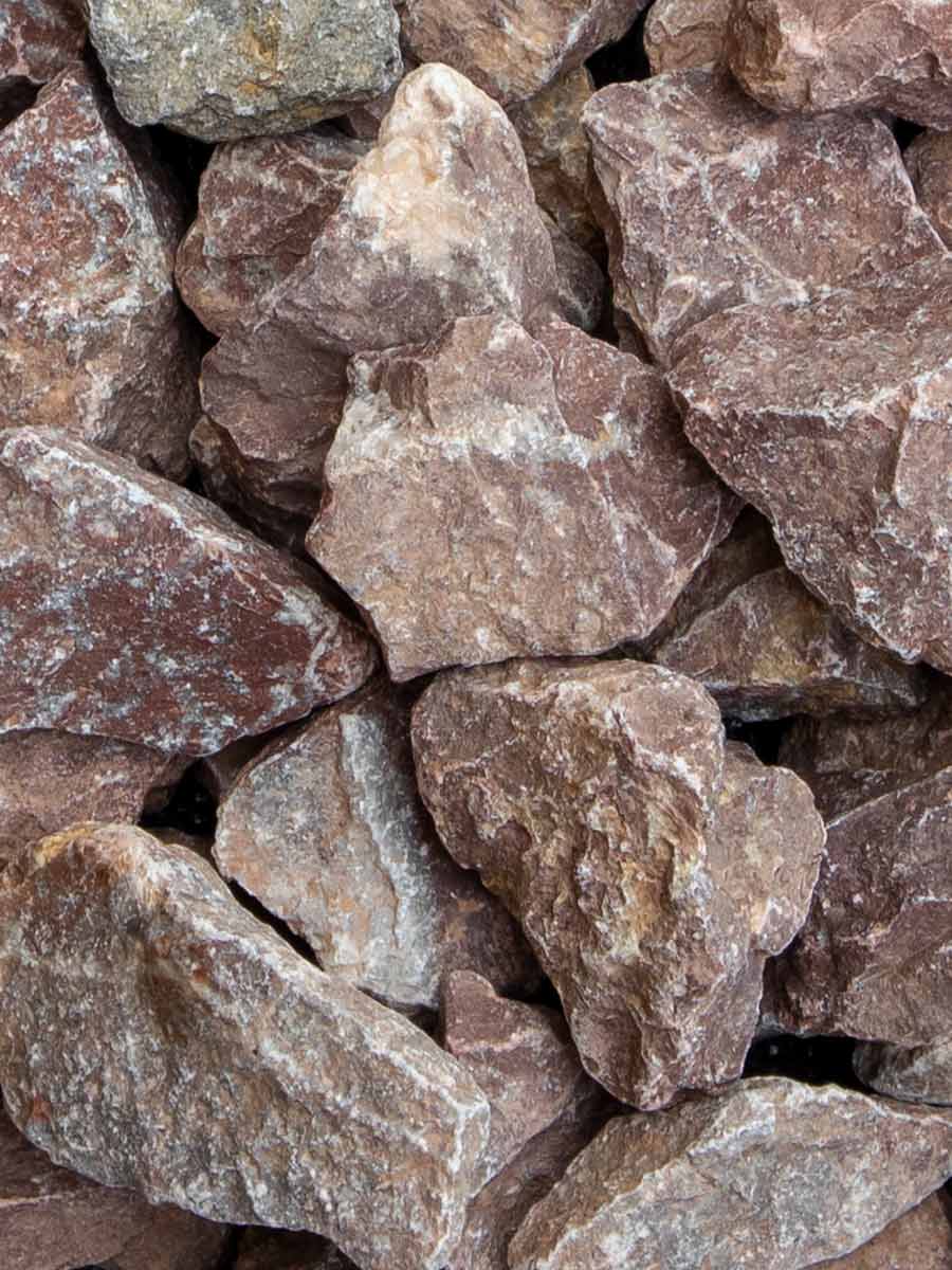 Findling Sprudelstein roter Granit 45cm - Monolithique