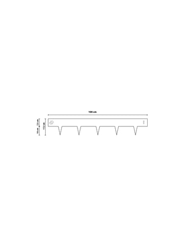Multi-Edge METAL Lawn Edging dimensions