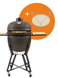 The Columbus Large Charcoal Gris Complet Kamado