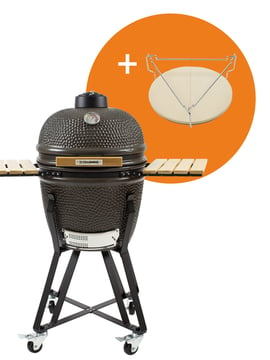 The Columbus Medium Charcoal Grey Compleet Kamado