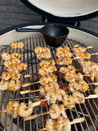 O Columbus Large Kamado Cinza Charcoal Completo