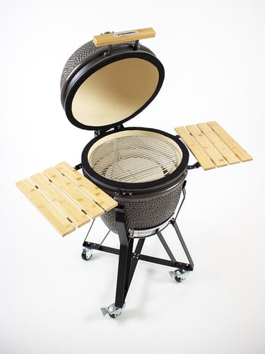 The Columbus Medium Kamado Gris Charcoal Completa