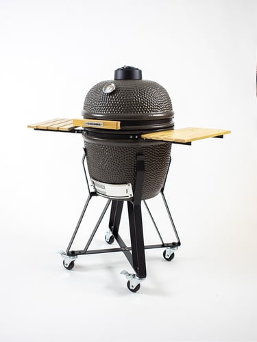 The Columbus Medium Kamado Gris Charcoal Completa