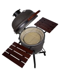 The Columbus Pro Line Large Kamado Cinza Urban Completo incl. Kit de iniciação