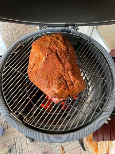 The Columbus Pro Line Large Kamado Gris Urban Completa