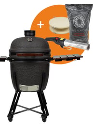 The Columbus Pro Line Large Kamado Gris Urban Completa incl. Kit de iniciación