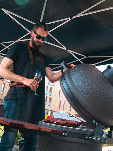 The Columbus Pro Line Large Urban Grey Compleet Kamado
