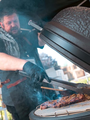 The Columbus Pro Line Large Urban Grey Compleet Kamado