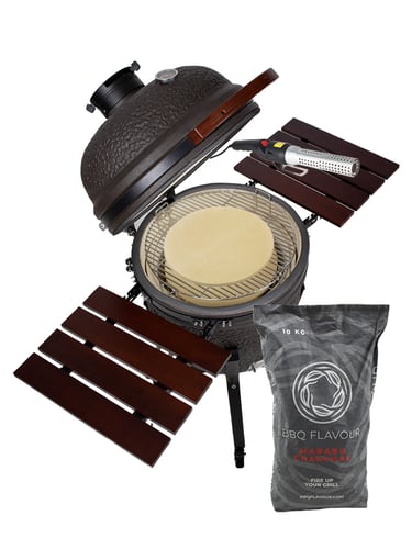 The Columbus Pro Line Large Urban Grey Compleet Kamado incl. Startersset