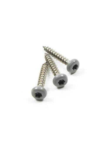 Tornillos de acero inoxidable para borduras, gris