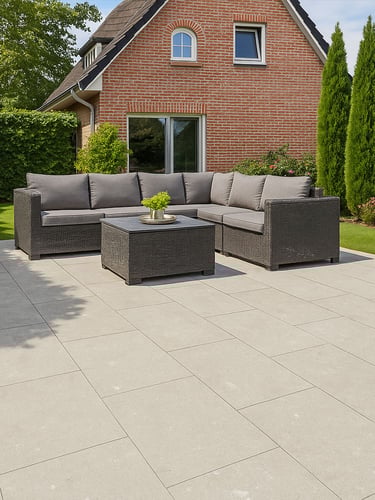 Ultra Shellstone Beige 40x80x3cm verlegt