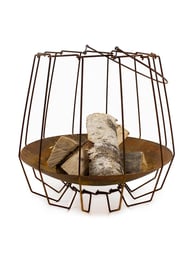Mood&Fire Vuurschaal MID gevuld (hout wordt niet meegeleverd) buiten