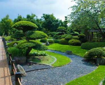 Japanischer garten anlegen: Grün, Kies und Wasser!