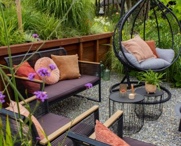 Um jardim moderno