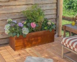 Jardineiras de exterior: funcionalidade e design com aço corten