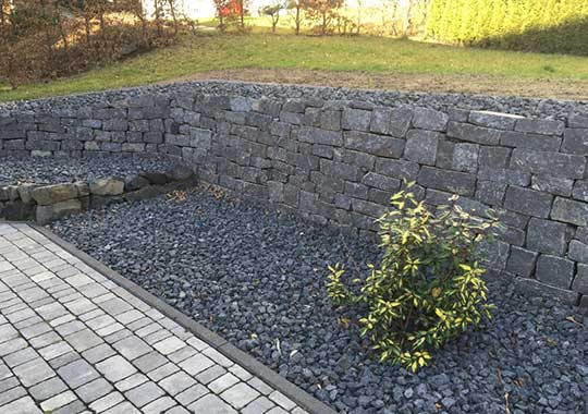 Steingarten Basalt Splitt