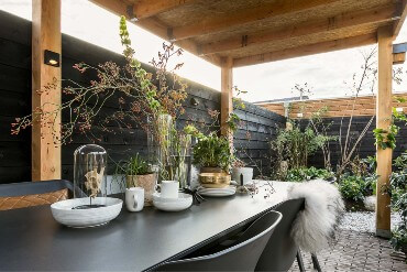 Tuin witte grind Tuin witte grind