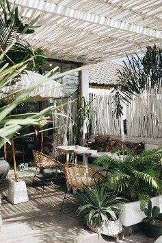 Una terraza trópical