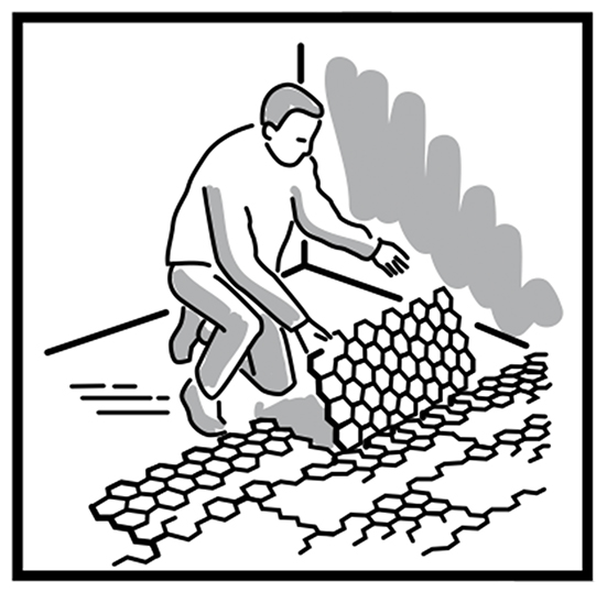 Grindmatten aanleggen Grindmatten aanleggen